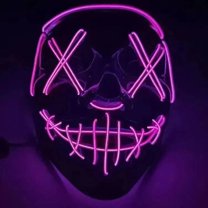 Ultimate Glow-in-the-Dark Party Mask Ideal for Festivals, Carnivals, Halloween & More!