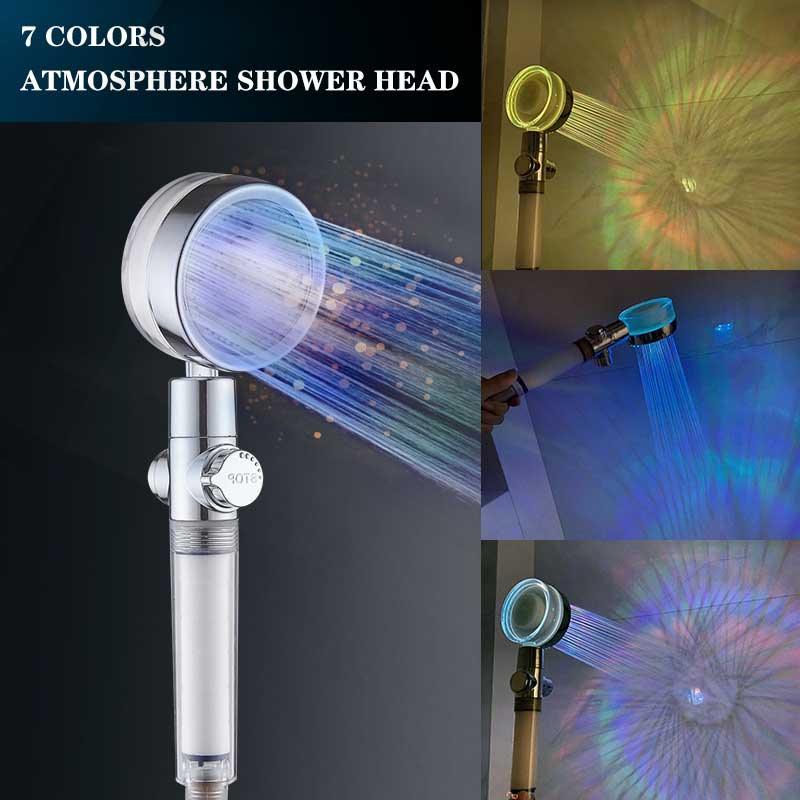 LED High-Pressure Shower Head SPA-LIKE EXPERIENCE AT HOME