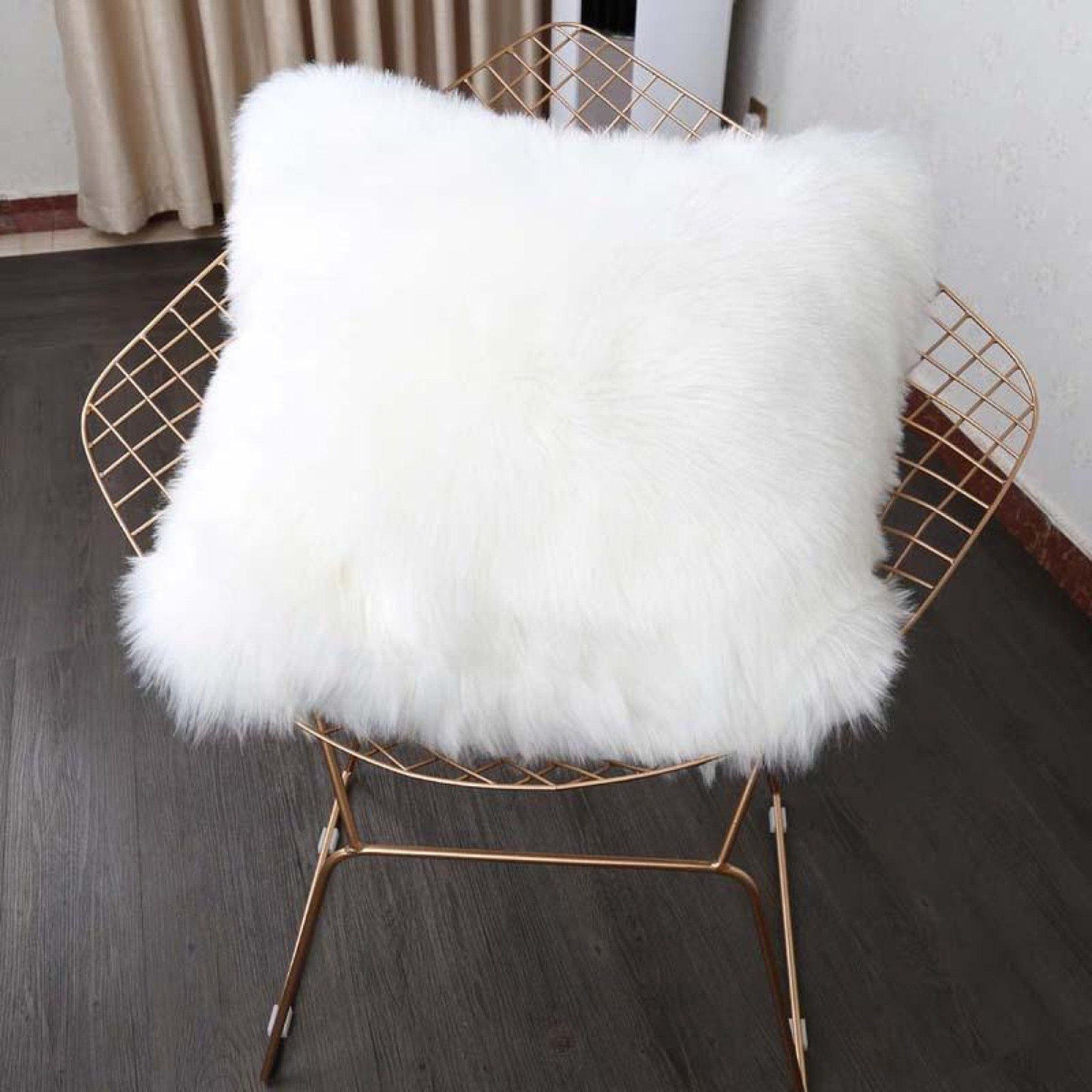 Lovely Removable Faux Fur Decorative Cushion Cover