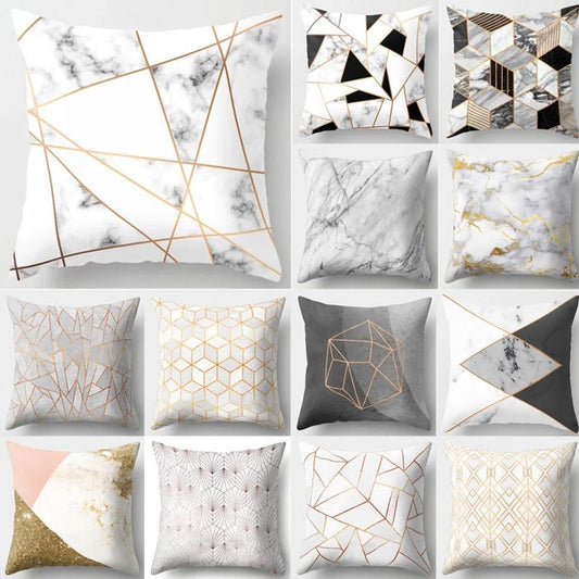 Marble Decorative Pillow Cover (45x45cm)