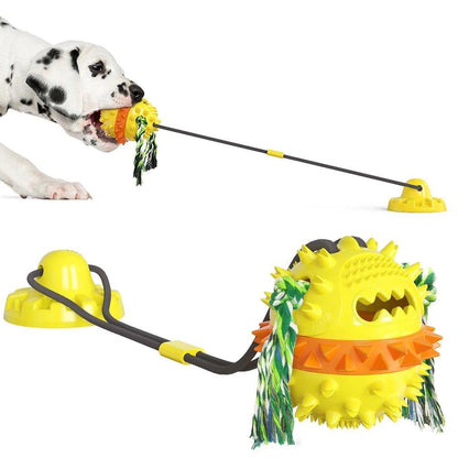 NEW! Indestructible Dog chew Toy Suction Cup Dog Toy