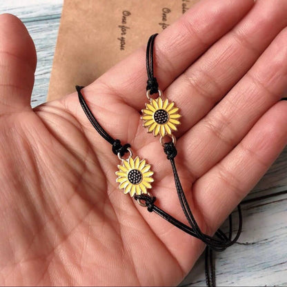 NEW "Together Forever" Sunflower Bracelet Set