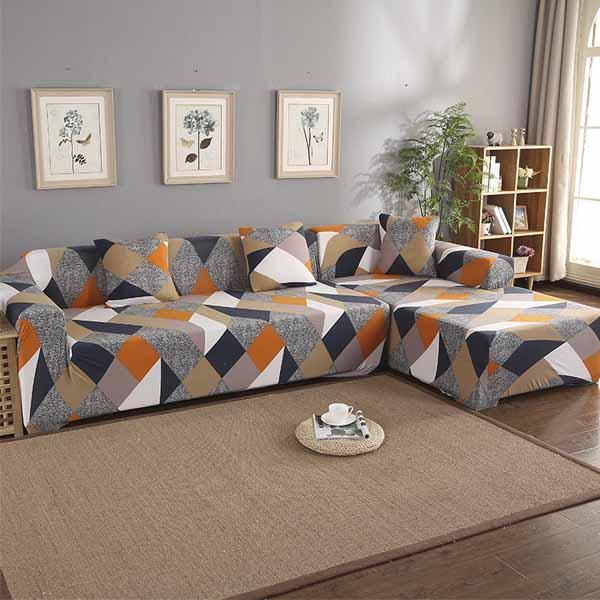 PATTERNED SECTIONAL SOFA COVER - 