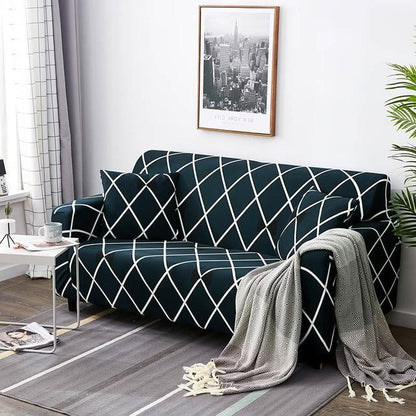 Plaid Sofa Cover Stretch Furniture Cover - 