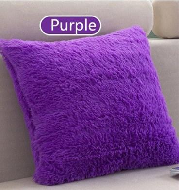 Plush Decorative Throw Pillow Cover - 