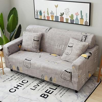 Stretch Slipcovers Sofa Cover For Living Room Slip-resistant Sectional Elastic Couch Cover Sofa Towel Single/Two/Three/Four Seat - 