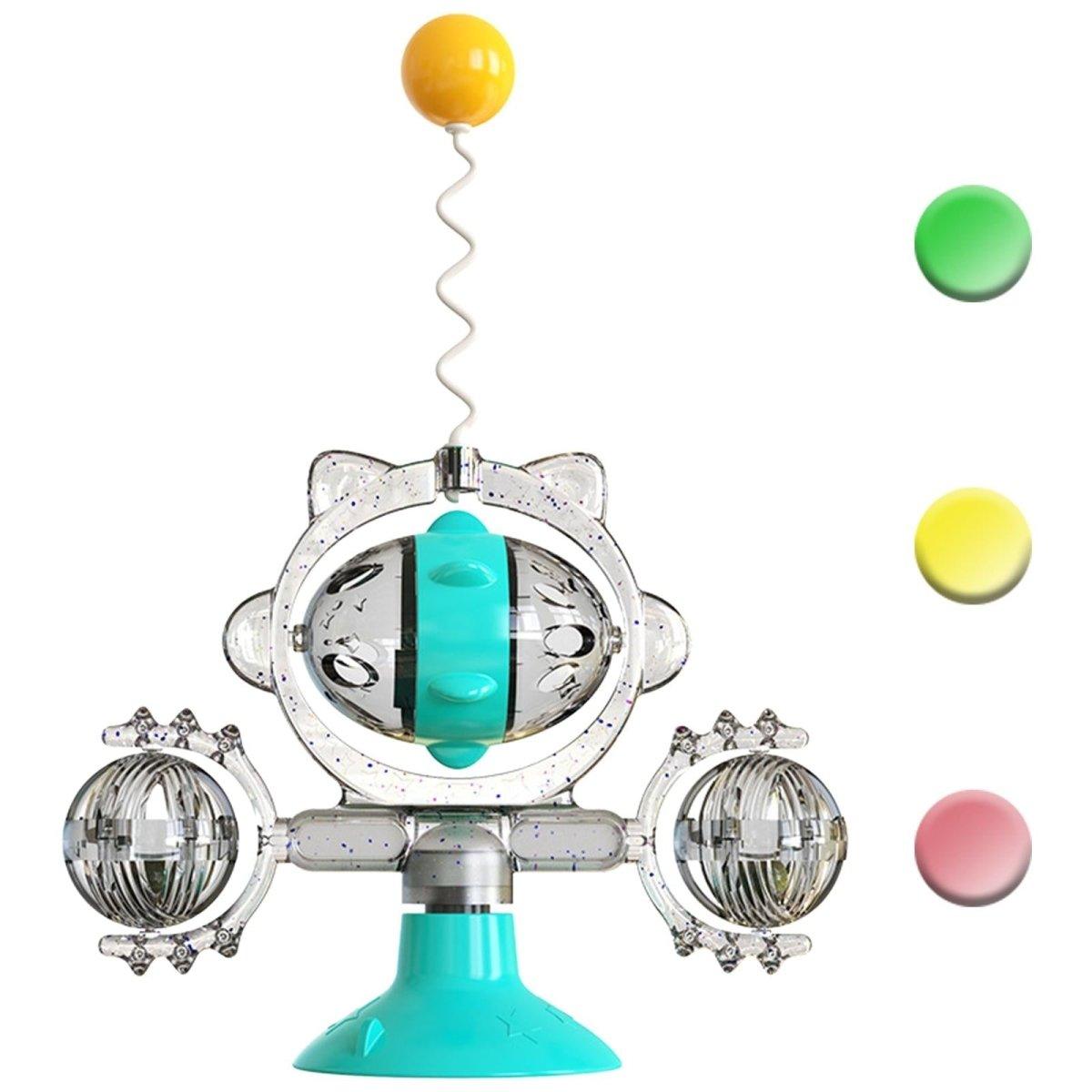 Suction Cup Fixing Leaking Funny Turntable Cat Toy