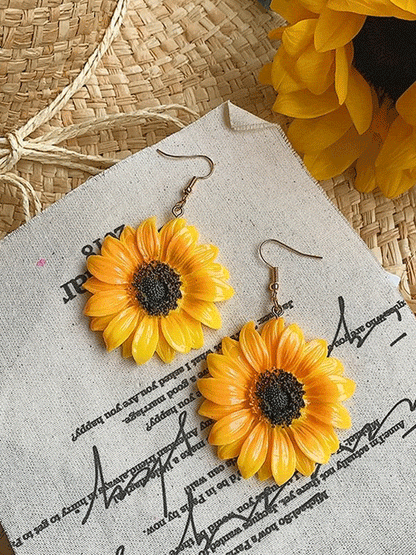 Sunflower Earrings - 