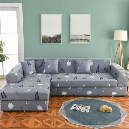 The Super Art Printed Sofa Cover / L Shape - 