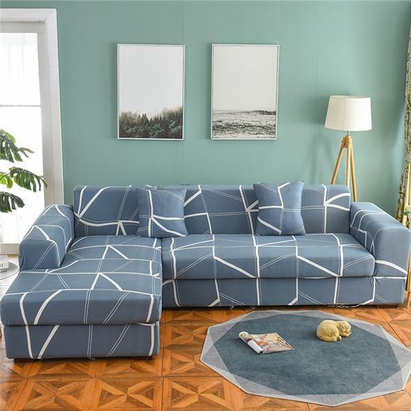 The Super Art Printed Sofa Cover / L Shape - 