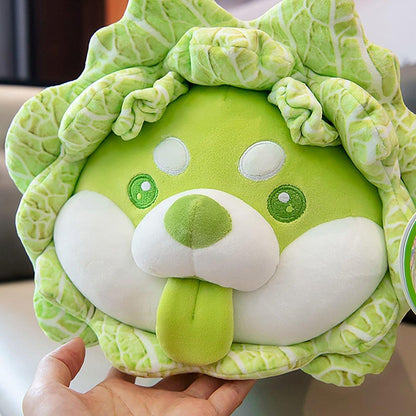 Vegetable Elf Cabbage Dog Pillow Plush Toy