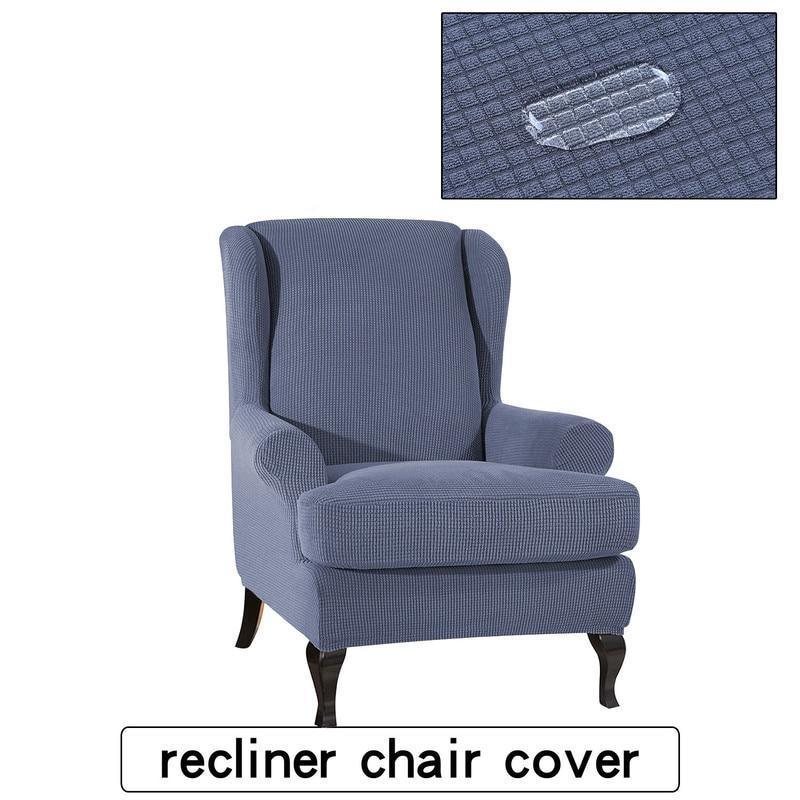 Waterproof Wing Back Chair Cover Arm King Back Chair Cover Elastic Armchair Wingback Sofa Chair Cover Stretch Protector