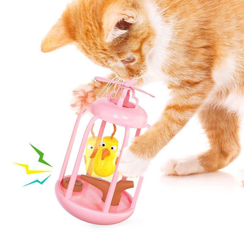 Windmill Tumbler Swing Bird Toy for Cat